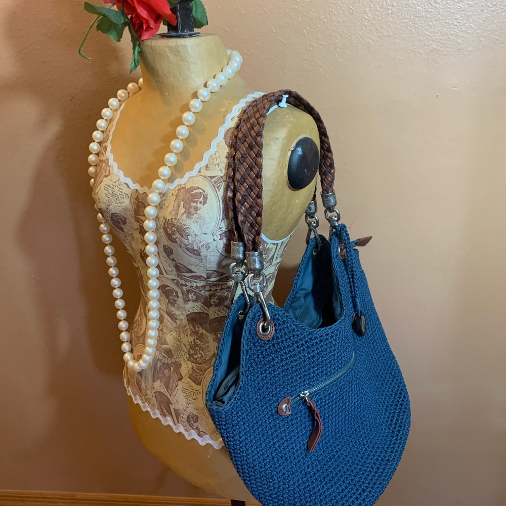 The Sak Teal Knot Hobo Bag